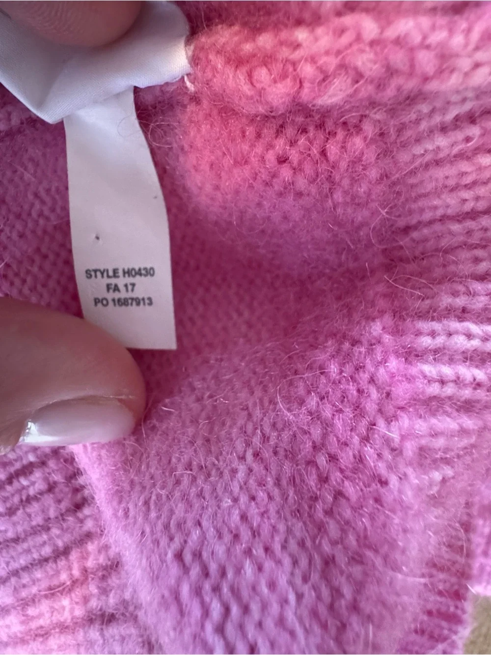 J.Crew Collection Pink Alpaca Tie Bell Sleeve Sweater XS